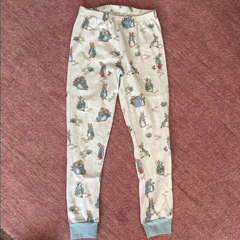 Pottery Barn Kids Organic Cotton Peter Rabbit Pajama Set - Unisex Easter PJs